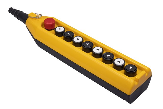 PV Series 9 Hole Single Speed 2NC Emergency Stop Crane Pendant Station